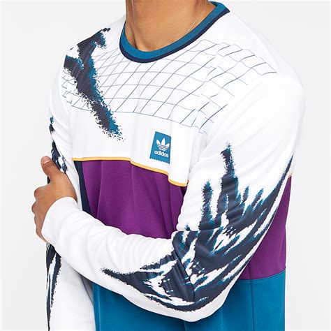 adidas skateboarding tennis langärmliges weißes shirt dh6646|Browse .